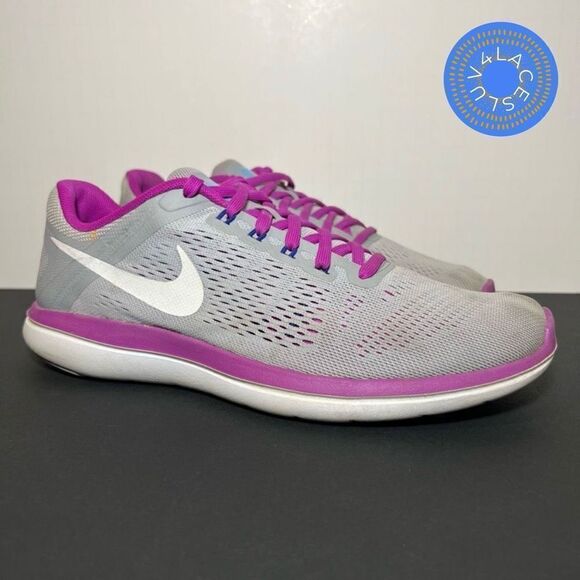 Womens NIKE Flex RN 2016 Gray Running Shoes / Size 9 - Picture 1 of 10